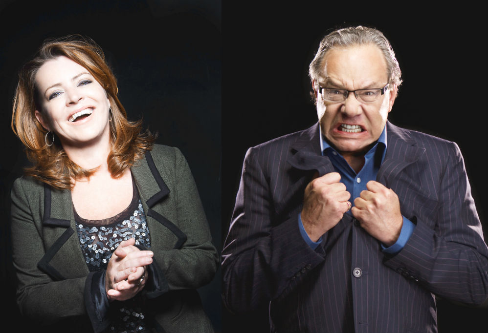 Lewis Black and Kathleen Madigan share laughs, stage, and one soupedup