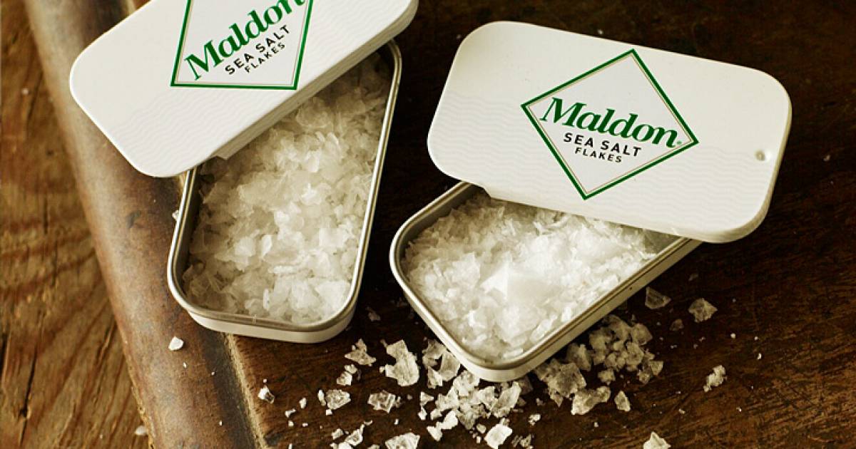 maldon sea salt flakes travel tin