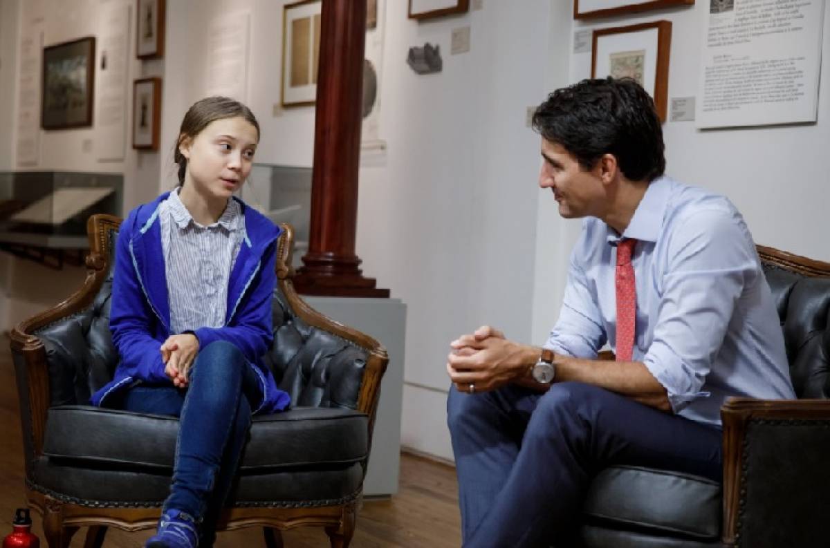 Greta Thunberg visited Justin Trudeau in 2019, but the Canadian prime minister climate plan still relies heavily on technological solutions to achieve emissions reductions.