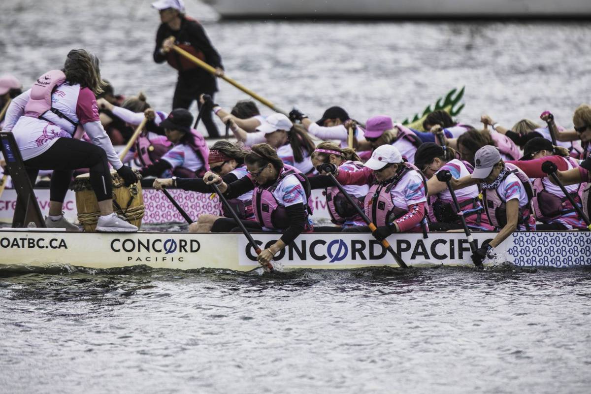 The Dragon Boat Festival takes place at Concord Pacific Place, Creekside Park, and False Creek.