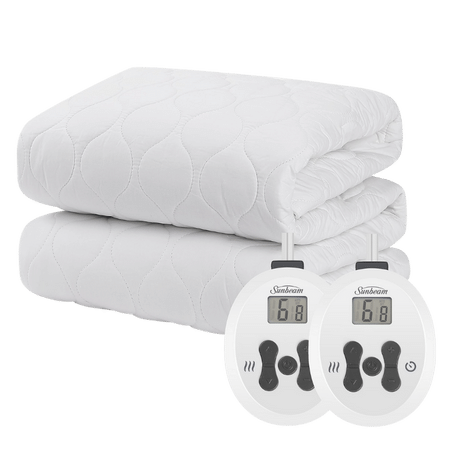 Sunbeam Restful Quilted Water Resistant Heated Mattress Pad - Queen