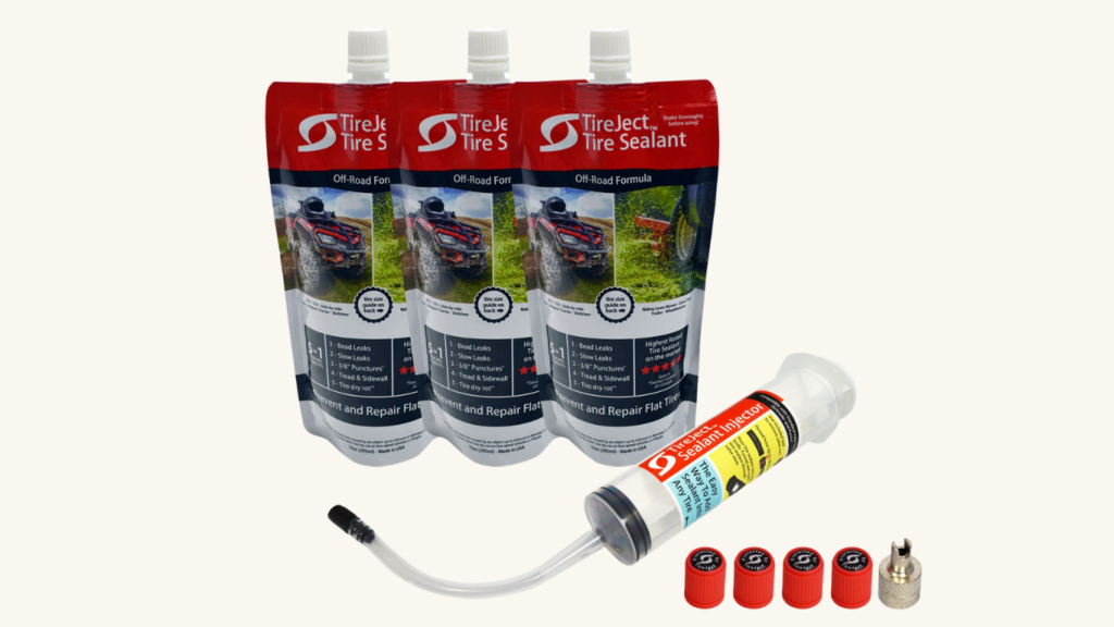 TireJect Lawn Mower Off-Road Tire Sealant
