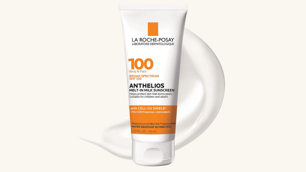 La Roche-Posay Anthelios Melt-in Milk Body & Face Sunscreen Lotion Broad Spectrum SPF 100