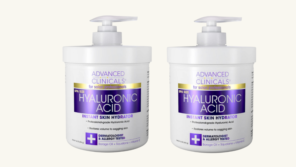 Advanced Clinicals Anti-aging Hyaluronic Acid Cream