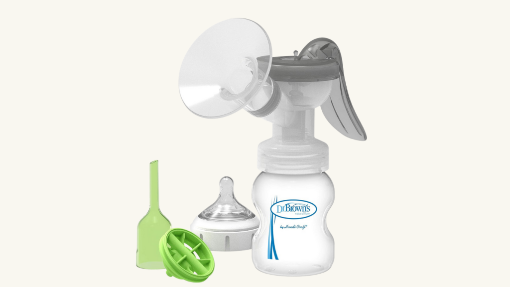 4. Brown's Manual Softshape Silicone Shield Breast Pump - Best for Small Nipples