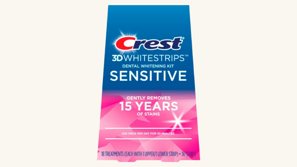 Crest 3D Whitestrips Sensitive At-home Teeth Whitening Kit