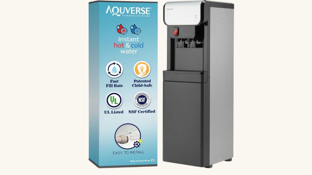 Aquverse A6500-K Hot/Cold Bottle-less Water Cooler with Filter
