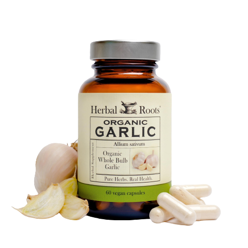 Herbal Roots Organic Whole Bulb Garlic Pills