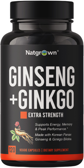 Natgrown Ginseng and Ginkgo Biloba Complex Capsules