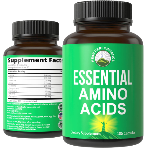 Peak Performance All 9 Essential Amino Acids Supplement