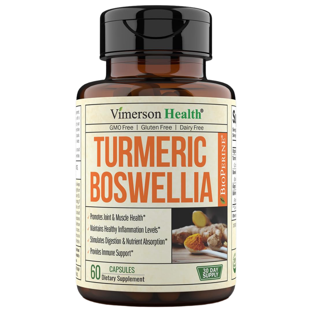 Vimerson Health Turmeric Curcumin Supplement with Boswellia Serrata Extract