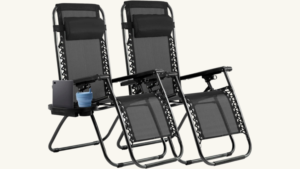 3. FDW Zero Gravity Patio Chair Set of 2