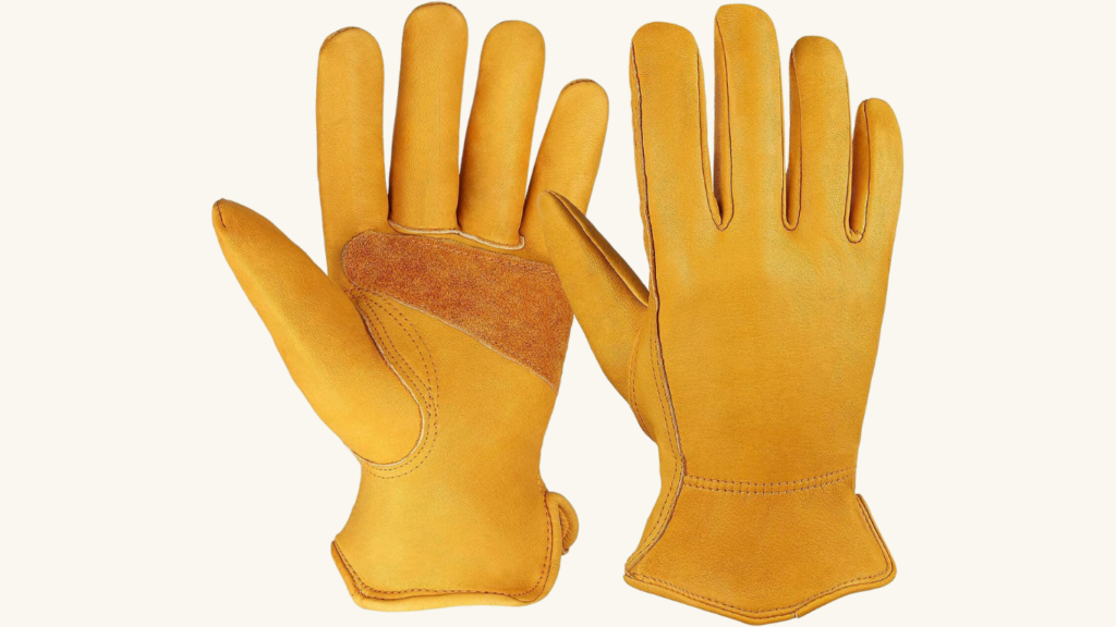 5. OZERO Flex Grip Leather Work Gloves