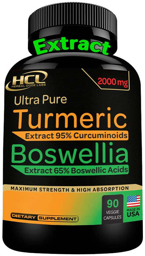 HCL HERBAL CODE LABS Turmeric Boswellia Extract Supplement