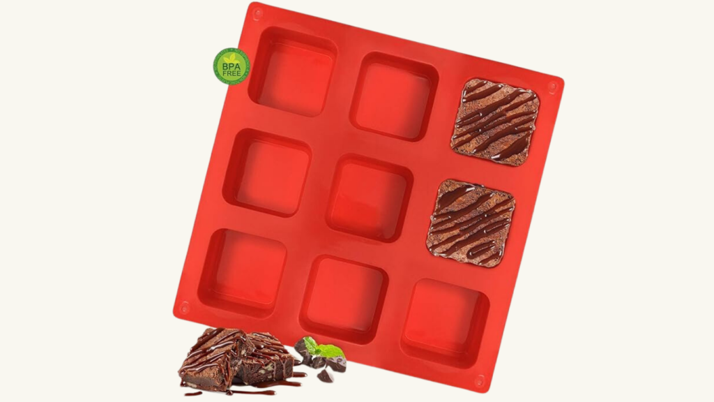 7. Walfos Silicone Brownie Pan