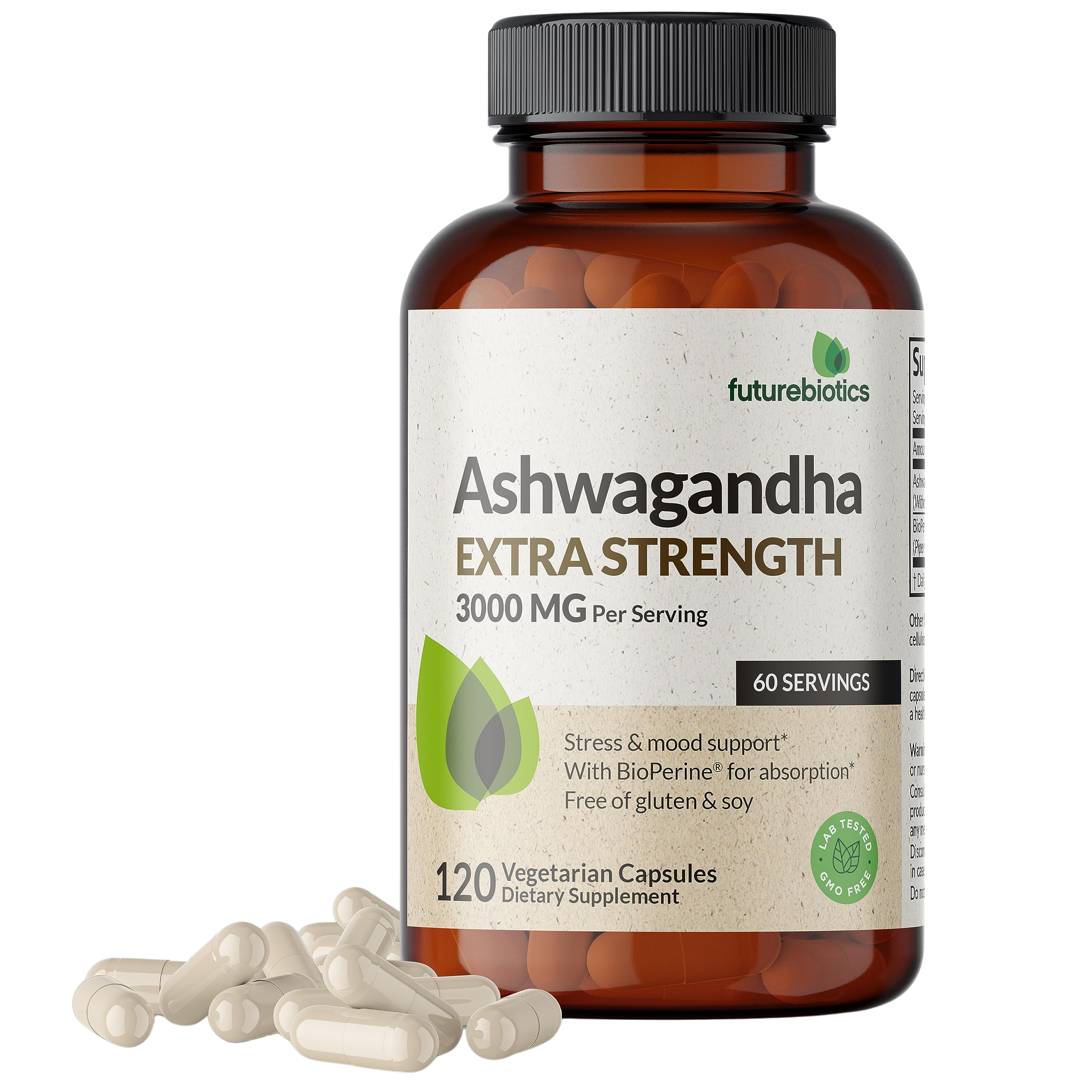 Futurebiotics Ashwagandha Capsules Extra Strength 3000mg