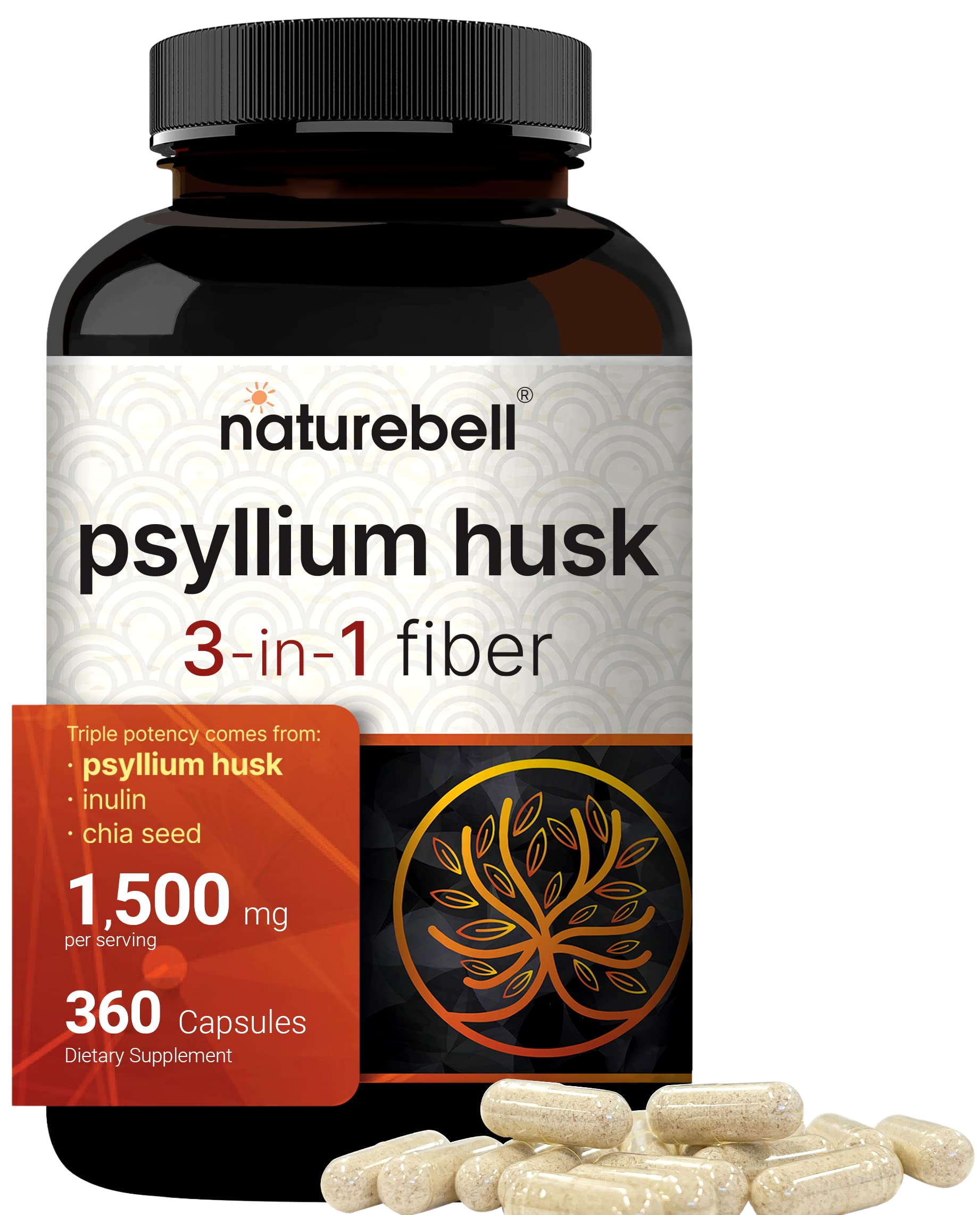 NatureBell Psyllium Husk Capsules